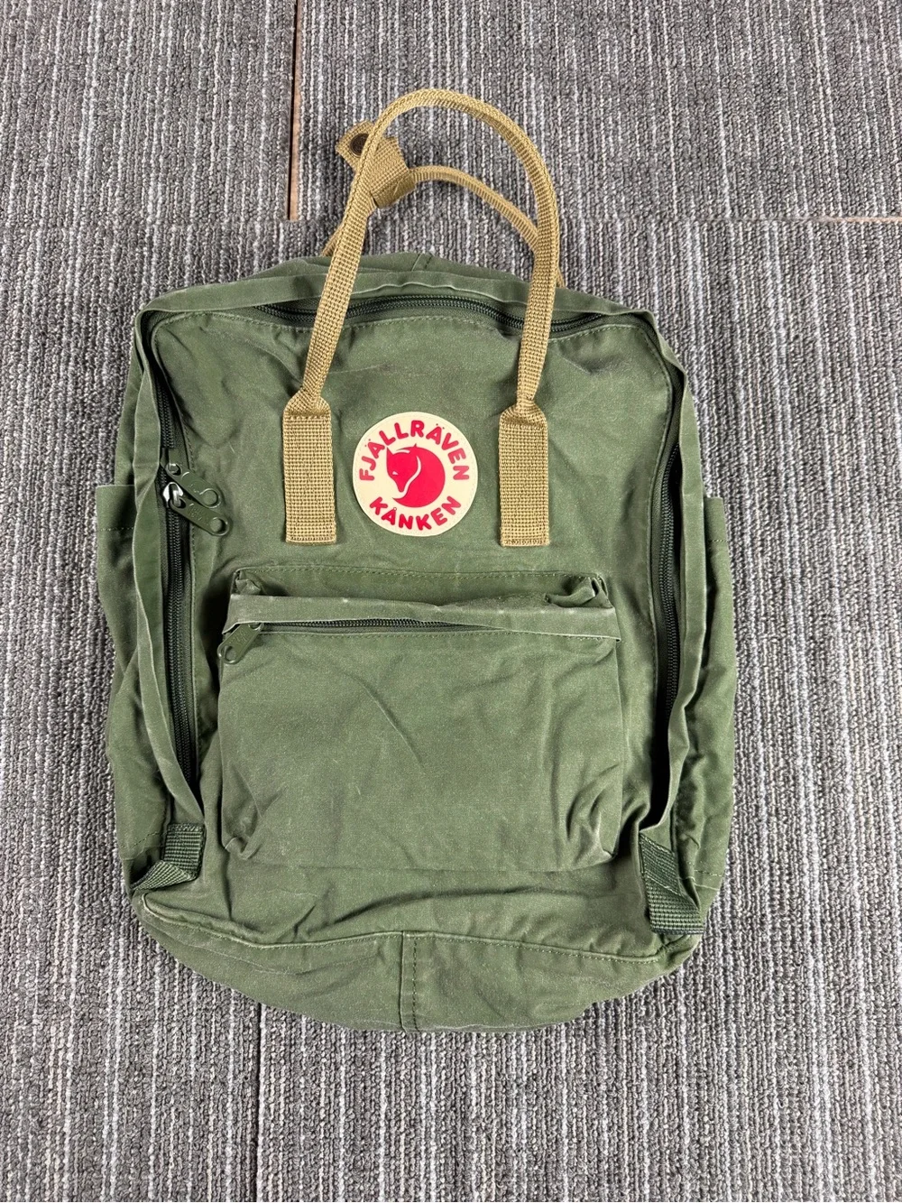 Fjallraven Kanken 23510 Backpack Green Vinylon Laptop School Travel Bag